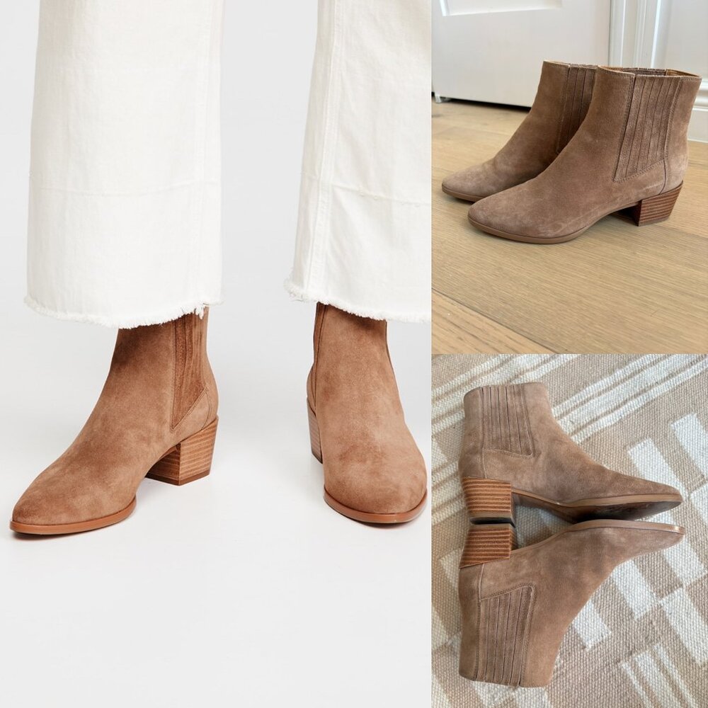 Rag & Bone Camel Suede Rover Ankle Boots – Size EU 38.5 (US 8.5)